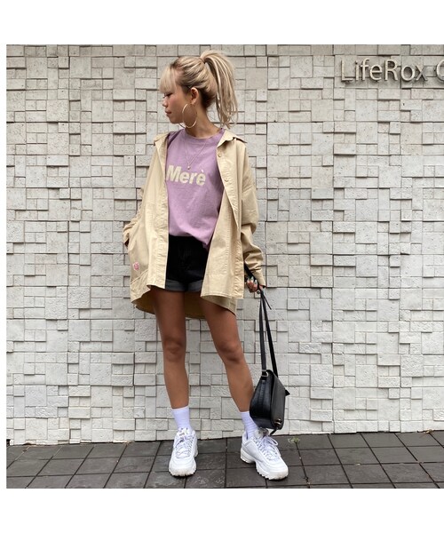 no brand(ノーブランド)の「BIGカサカサT「Mere」(Tシャツ/カットソー・レディース・その他)」の8枚目の写真