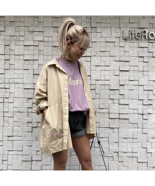 no brand(ノーブランド)の「ツイルBIGシャツJK「GID」#984(シャツ/ブラウス・レディース・その他)」の10枚目の写真