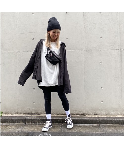 no brand(ノーブランド)の「ツイルBIGシャツJK「GID」#984(シャツ/ブラウス・レディース・その他)」の4枚目の写真