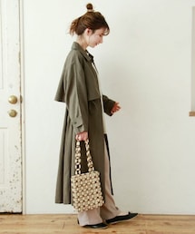 Crisp | リネンバルカラーコート[c8R2606](ステンカラーコート)