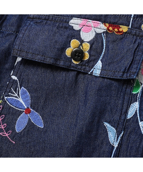 花柄刺繍デニムセットアップエンジニアードガーメンツイージーパンツ Engineered Garments - エンジニアドガーメンツ ENGENEERD