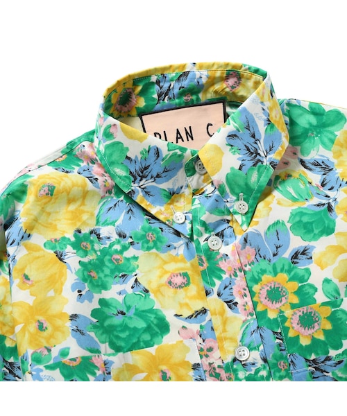 プラン シー PLAN C 美品 フラワー プリント ボクシー シャツ 半袖 Plan C（プランシー）の「PLAN C フラワープリントシャツ