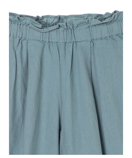 earth music&ecology（アースミュージックアンドエコロジー）の「フレンチリネンブレンドワイドパンツ（パンツ・ブラック/ダークピンク/ベージュ/キャメル/ミント/サックスブルー/グレンチェック/チェックベージュ・F）」の18枚目の写真