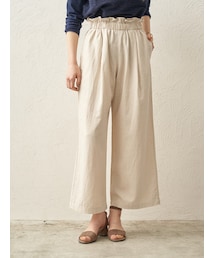 earth music&ecology | フレンチリネンブレンドワイドパンツ(パンツ)