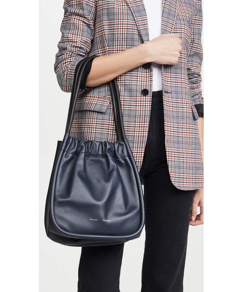 プロエンザ スクーラー  ラージルーシュトート Proenza Schouler Large Ruched Tote - Black | Proenza