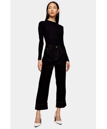 Black Straight Jeans By Topshop Boutique