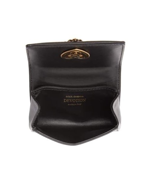 【D&G】Devotion Micro Bag マイクロ ショルダーバッグ Devotion micro bag in crocodile flank leather in Green for