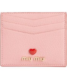 miu miu | Miu Miu Madres Love Leather Card Holder (財布)
