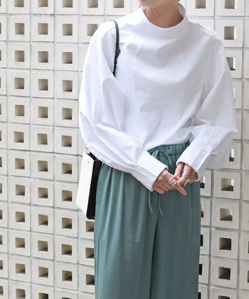 no brand（ノーブランド）の「ドッキングハイネックPO（Tシャツ/カットソー・レディース・その他）」の3枚目の写真