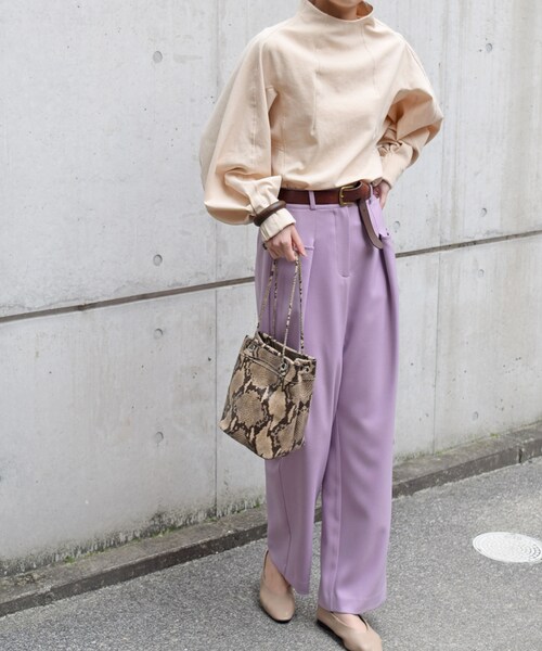 no brand（ノーブランド）の「ドッキングハイネックPO（Tシャツ/カットソー・レディース・その他）」の5枚目の写真