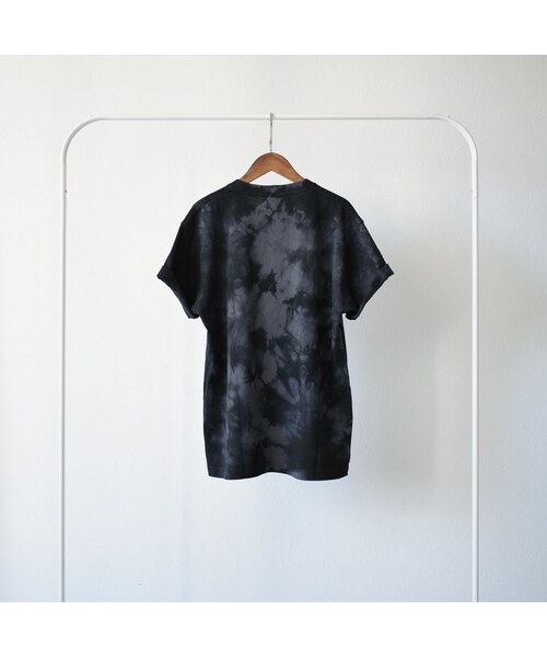 Lavish Gate(ラヴィッシュゲート)の「nh-tops-02150 タイダイ染 ボーイフレンドTシャツ ブラック(Tシャツ/カットソー・レディース・その他)」の6枚目の写真