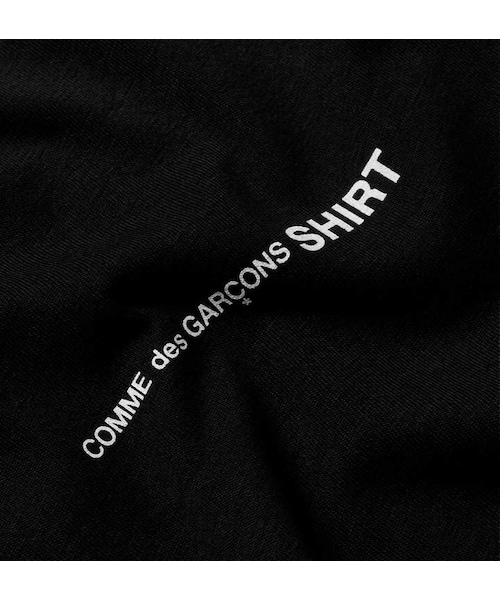 COMME des GARCONS（コムデギャルソン）の「Comme Des Garçons Shirt Logo-Print Cotton-Jersey T-Shirt（Tシャツ/カットソー・メンズ・Black・S/M/L/XL）」の4枚目の写真