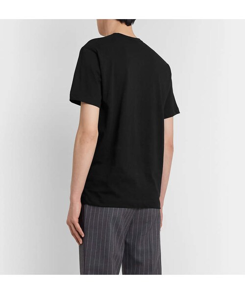 COMME des GARCONS（コムデギャルソン）の「Comme Des Garçons Shirt Logo-Print Cotton-Jersey T-Shirt（Tシャツ/カットソー・メンズ・Black・S/M/L/XL）」の5枚目の写真
