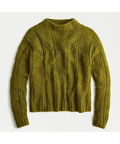 j crew pointelle cable sweater