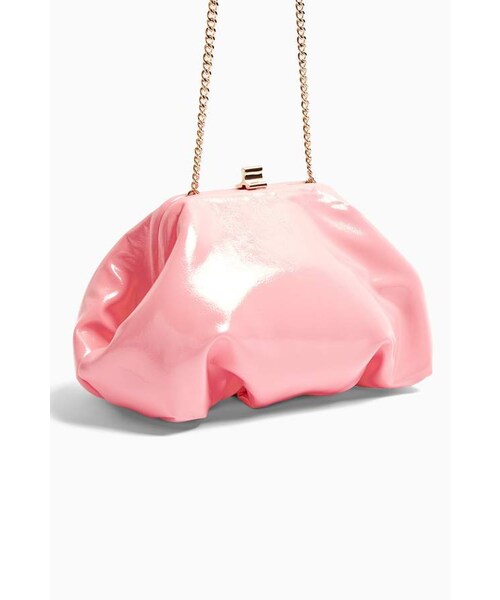 Topshop Pink Patent Mini Clutch Bag