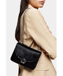 Topshop CASSIDY Black Leather Cross Body Bag