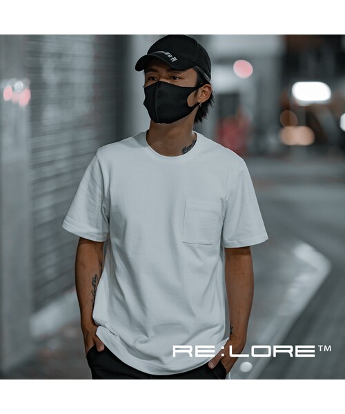 RE:LORE（リロア）の「Box Pocket Side Slit Tee White　20S-108(10月下旬発送予定)（Tシャツ/カットソー・メンズ・その他）」の4枚目の写真
