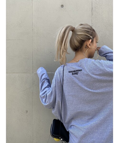 no brand(ノーブランド)の「ストレッチBIGロンT「BABy」(Tシャツ/カットソー・レディース・その他)」の2枚目の写真
