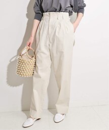 IENA | IENA LA BOUCLE ワッシャーツイル タックパンツ◆(パンツ)