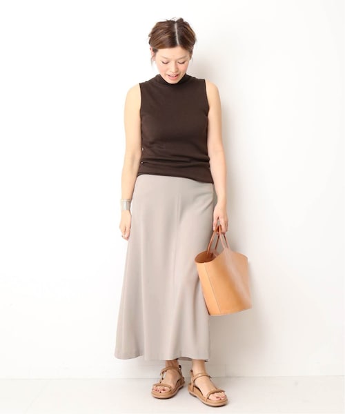 Deuxieme Classe バックサテンフレアスカート Deuxieme Classe（ドゥーズィエムクラス）の「バックサテン