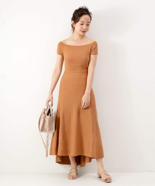 美品☆U by SPICK&SPAN　U×MIRAI.M フレンチスリーブドレス U by SPICK&SPAN（ユーバイスピックアンドスパン）の「U×MIRAI.M