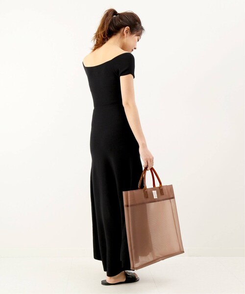 美品☆U by SPICK&SPAN　U×MIRAI.M フレンチスリーブドレス U by SPICK&SPAN（ユーバイスピックアンドスパン）の「U×MIRAI.M