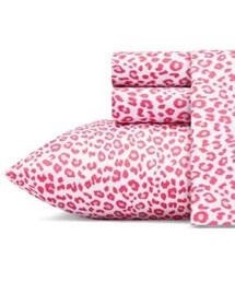 Betsey Johnson Betseys Leopard Sheet Set, Twin Bedding
