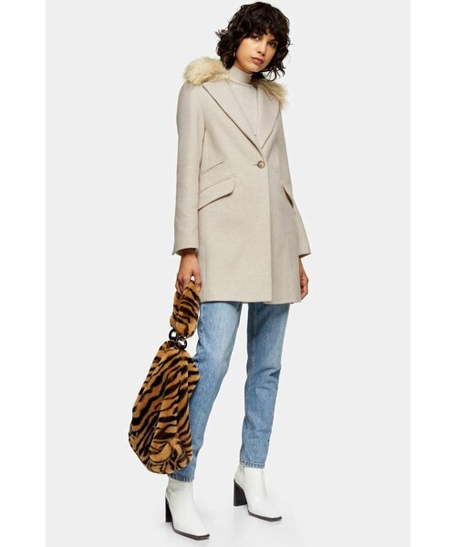 topshop herringbone coat