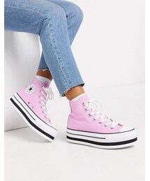 CONVERSE | Converse Chuck Taylor Hi Layer Flatform pink sneakers(スニーカー)