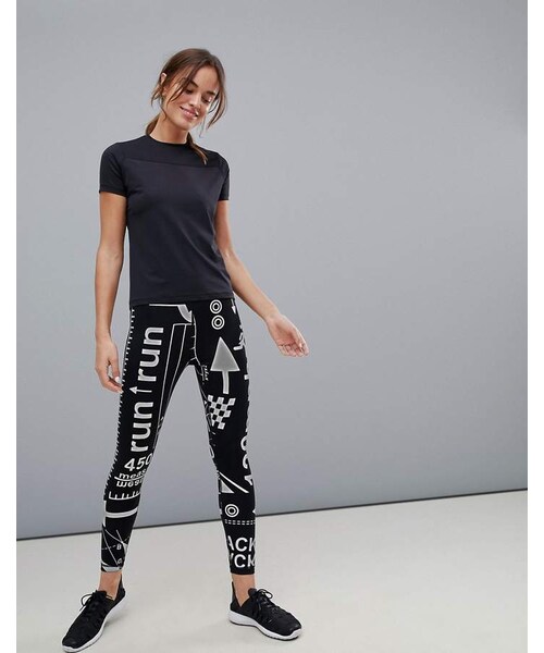 ASOS 4505 legging with over the knee power mesh