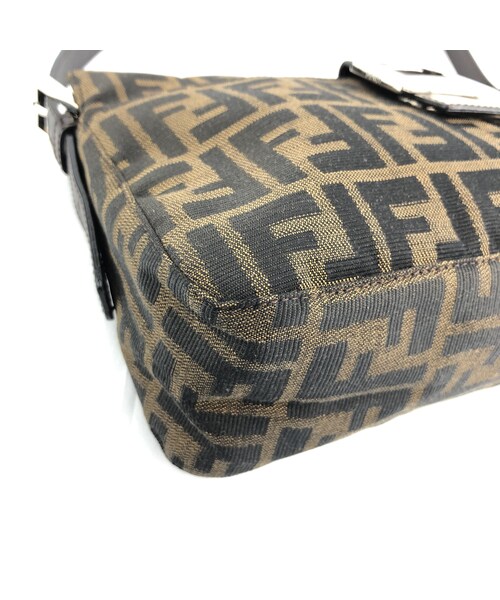 FENDI ズッカ柄ワンハンドルバッグ ブラウン ヴィンテージ