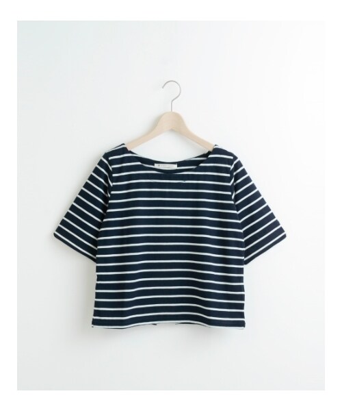 MAJESTIC LEGON(マジェスティックレゴン)の「☆J7分袖後ろリボンPO(トップス・レディース・グリーン柄/アイボリー柄/レッド柄/ネイビー柄・Free)」の3枚目の写真