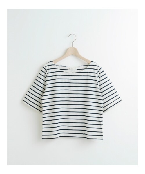 MAJESTIC LEGON(マジェスティックレゴン)の「☆J7分袖後ろリボンPO(トップス・レディース・グリーン柄/アイボリー柄/レッド柄/ネイビー柄・Free)」の2枚目の写真