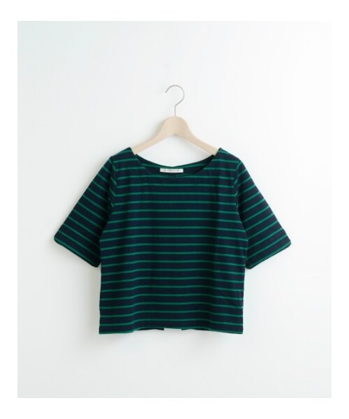 MAJESTIC LEGON(マジェスティックレゴン)の「☆J7分袖後ろリボンPO(トップス・レディース・グリーン柄/アイボリー柄/レッド柄/ネイビー柄・Free)」の4枚目の写真