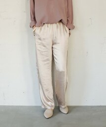 Auntie Rosa Holiday | サテンルーズタックパンツ(その他パンツ)