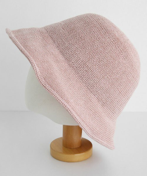 DHOLIC（ディーホリック）の「リネン混ワイヤーバケットハット（ハット・レディース・ホワイト/ブラウン/ベージュ/ピンク/オレンジ/グリーン/ブラック・FREE）」の6枚目の写真