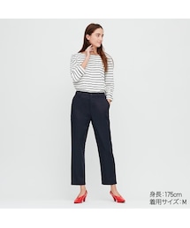 UNIQLO | リネンコットンテーパードパンツ（丈標準66～68cm）(その他パンツ)