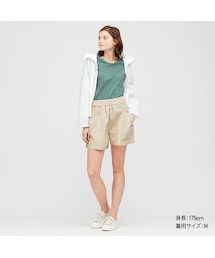 SPORTMAX [ムスカーリ] コットン ポプリン ショート パンツ UNIQLO（ユニクロ）の「コットンポプリンカーゴショートパンツ