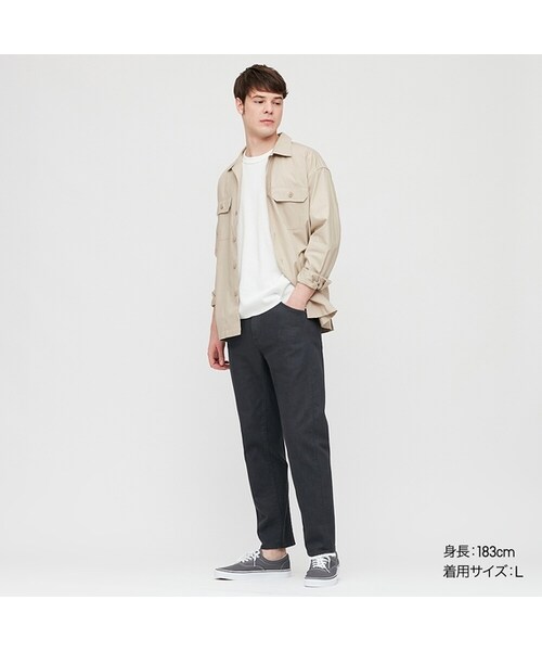UNIQLO（ユニクロ）の「ワッフルクルーネックT（半袖）（Tシャツ/カットソー・メンズ・GRAY 03/BEIGE 32/BLACK 09/GREEN 54/ORANGE 26/BLUE 67/OFF WHITE 01・3XL/M/L/XXL/4XL/XL/XS/S）」の2枚目の写真