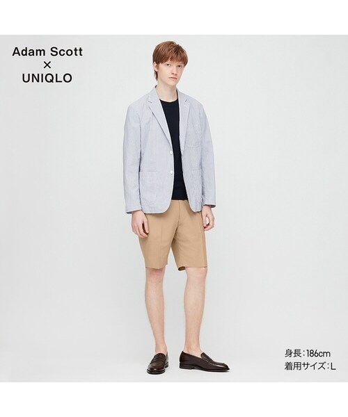 UNIQLO（ユニクロ）の「感動ショートパンツ（その他パンツ・メンズ・WHITE 00/BLUE 66/NAVY 69/BEIGE 32・S/XL/XXL/M/3XL/L/XS/4XL）」の2枚目の写真