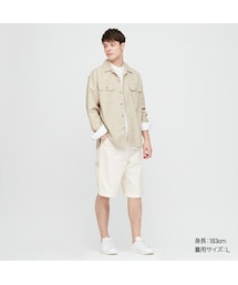 UNIQLO | ワイドフィットワークハーフパンツ(その他パンツ)