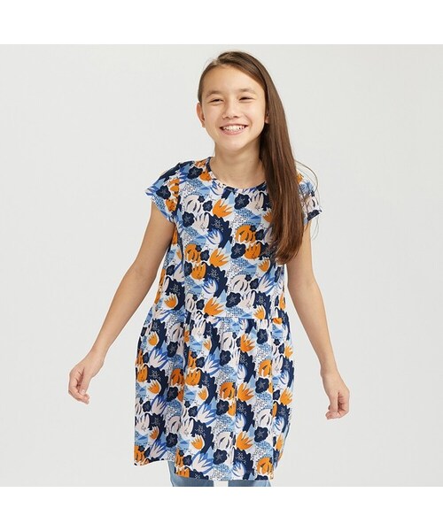 ユニクロ ユニクロ の Girls フィンレイソン ワンピース 半袖 ワンピース Wear