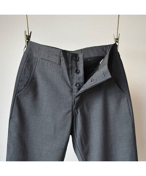 Workers トラウザーズ サイズ32 コンバットウール グレー Workers ワーカーズ FWP Trousers FWPトラウザー シャンブレー