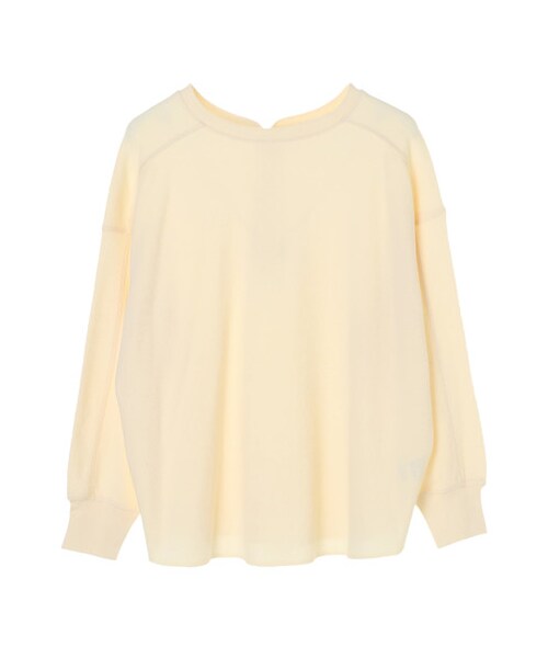 E hyphen world gallery（イーハイフンワールドギャラリー）の「ミリタリーワッフルバックボタンプルオーバー（トップス・アイボリー/ブラック/ベージュ/ライトカーキ・F）」の13枚目の写真