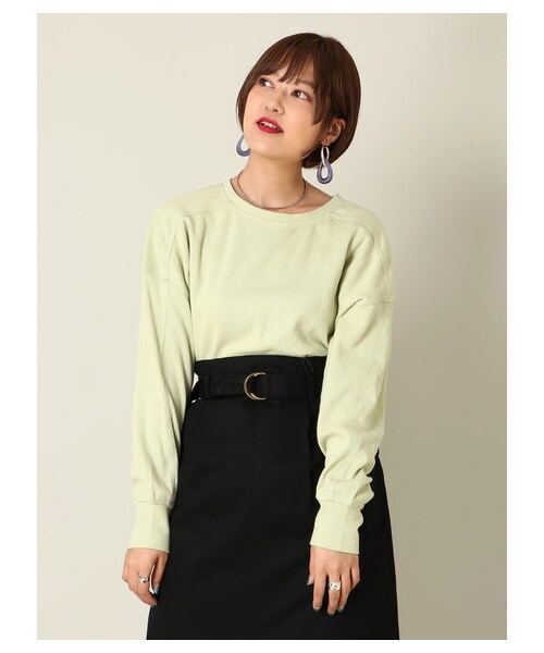 E hyphen world gallery（イーハイフンワールドギャラリー）の「ミリタリーワッフルバックボタンプルオーバー（トップス・アイボリー/ブラック/ベージュ/ライトカーキ・F）」の20枚目の写真