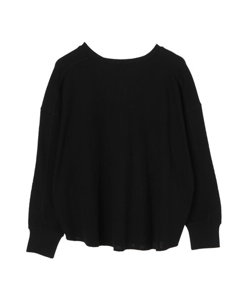 E hyphen world gallery（イーハイフンワールドギャラリー）の「ミリタリーワッフルバックボタンプルオーバー（トップス・アイボリー/ブラック/ベージュ/ライトカーキ・F）」の14枚目の写真