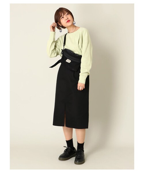 E hyphen world gallery（イーハイフンワールドギャラリー）の「ミリタリーワッフルバックボタンプルオーバー（トップス・アイボリー/ブラック/ベージュ/ライトカーキ・F）」の5枚目の写真