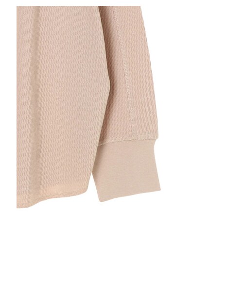 E hyphen world gallery（イーハイフンワールドギャラリー）の「ミリタリーワッフルバックボタンプルオーバー（トップス・アイボリー/ブラック/ベージュ/ライトカーキ・F）」の10枚目の写真