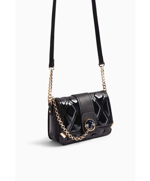COLEEN Black Quilted Cross Body Bag（ショルダーバッグ
