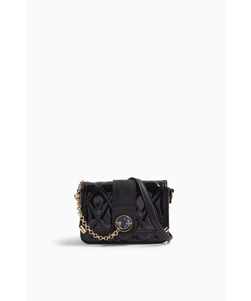 COLEEN Black Quilted Cross Body Bag（ショルダーバッグ